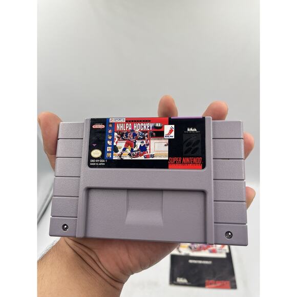Super Nintendo SNES Game NHLPA Hockey 93 CIB Complete In Box - Picture 14 of 16